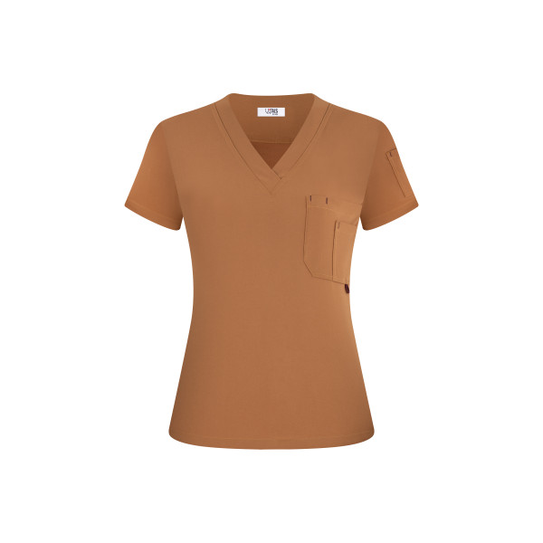 Pulse Scrub Top - Ocher / Ocre